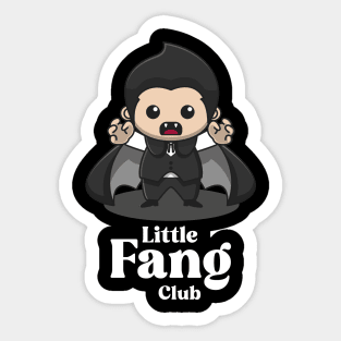 Little Fang Club - Cute Vampire Halloween Sticker